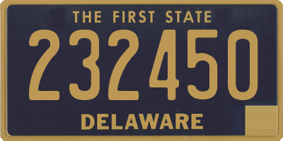 DE license plate 232450
