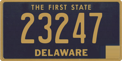 DE license plate 23247