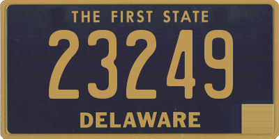 DE license plate 23249