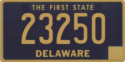 DE license plate 23250