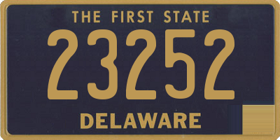 DE license plate 23252