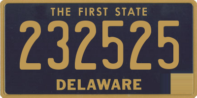 DE license plate 232525