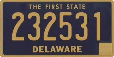 DE license plate 232531