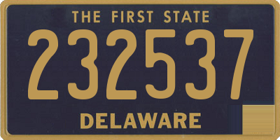 DE license plate 232537