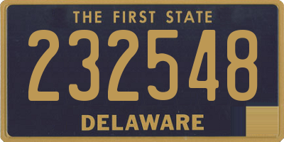 DE license plate 232548