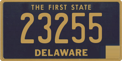 DE license plate 23255