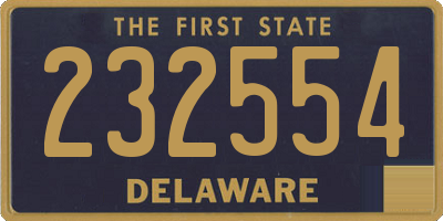 DE license plate 232554