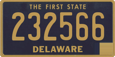 DE license plate 232566