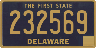 DE license plate 232569