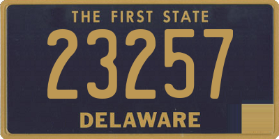 DE license plate 23257