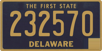 DE license plate 232570