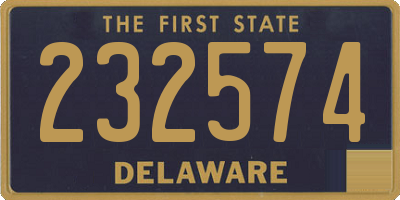 DE license plate 232574