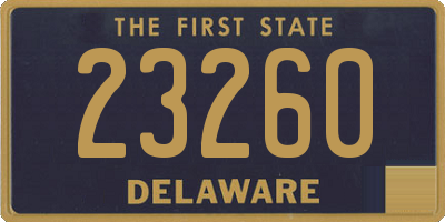 DE license plate 23260