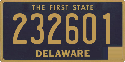DE license plate 232601