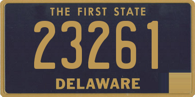 DE license plate 23261