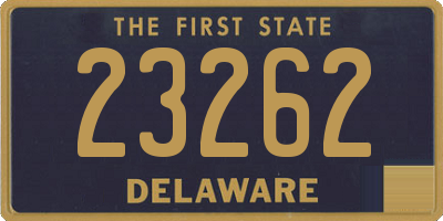 DE license plate 23262