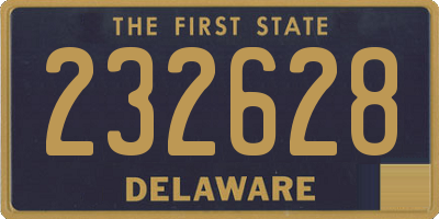 DE license plate 232628
