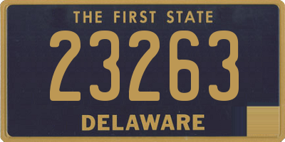 DE license plate 23263