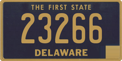 DE license plate 23266