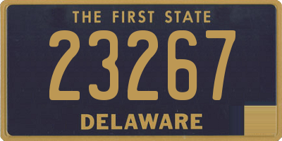 DE license plate 23267