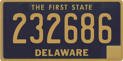 DE license plate 232686