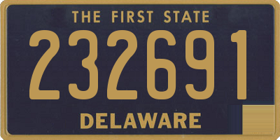 DE license plate 232691