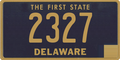 DE license plate 2327