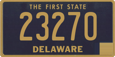 DE license plate 23270