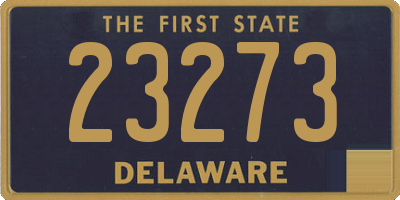 DE license plate 23273