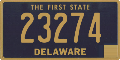 DE license plate 23274