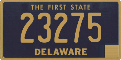 DE license plate 23275