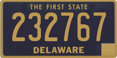 DE license plate 232767