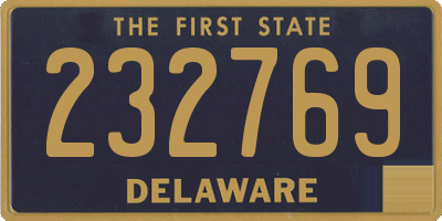 DE license plate 232769