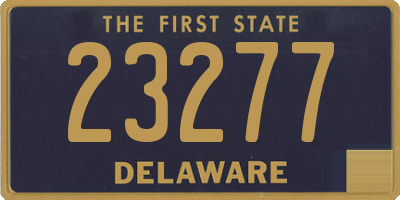 DE license plate 23277