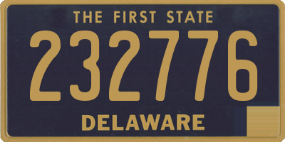 DE license plate 232776