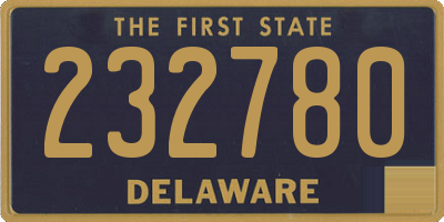 DE license plate 232780