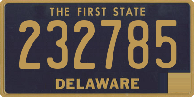 DE license plate 232785