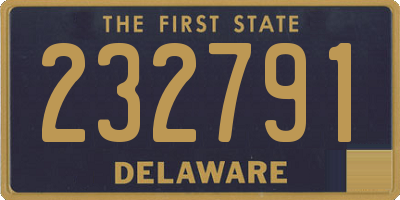 DE license plate 232791