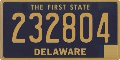 DE license plate 232804