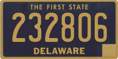 DE license plate 232806