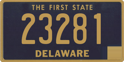 DE license plate 23281