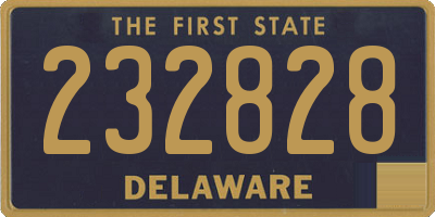 DE license plate 232828
