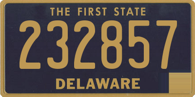 DE license plate 232857