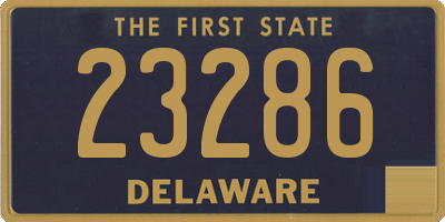 DE license plate 23286