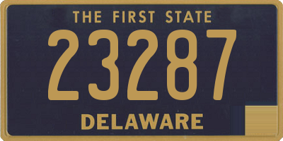 DE license plate 23287