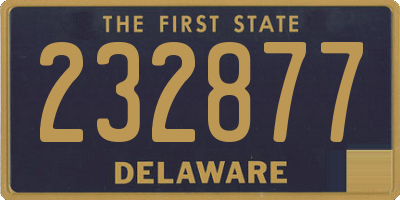 DE license plate 232877