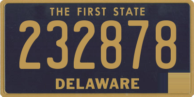 DE license plate 232878