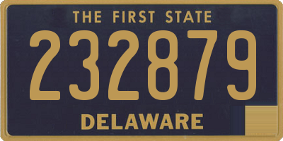 DE license plate 232879