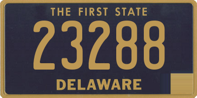 DE license plate 23288