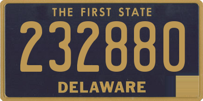 DE license plate 232880